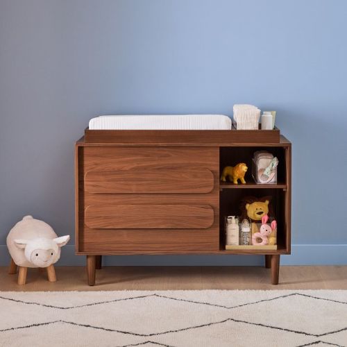 Gemini Open Narrow Dresser with Removable Topper (48")