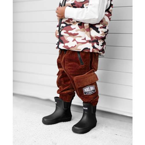 Cargo Pants in Rust Corduroy