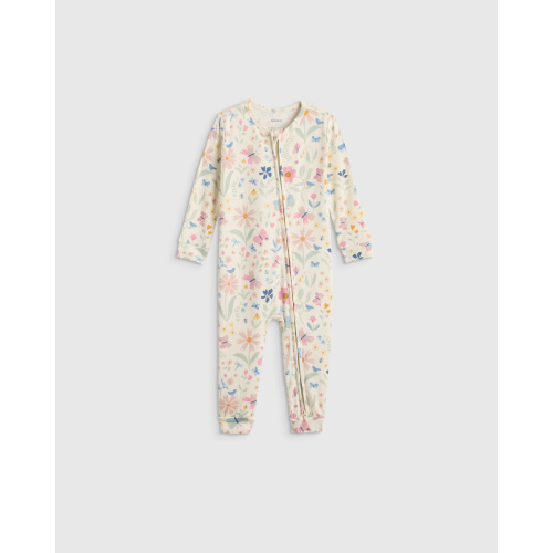 Bamboo One Piece Pajama - Baby in Wildflower Dreams