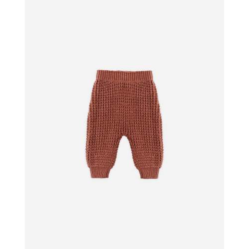 Chunky Knit Pant Cranberry
