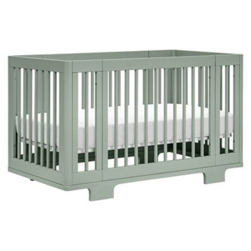 Babyletto Yuzu 8-in-1 Convertible Crib with All-Stages Conversion Kits - Light Sage