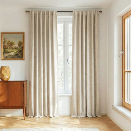 Ebern Designs Parbel 100% Blackout Curtain for Bedroom & Living Room Thermal Insulated Privacy Room Darkening Drapes, 2 Panels & Reviews | Wayfair