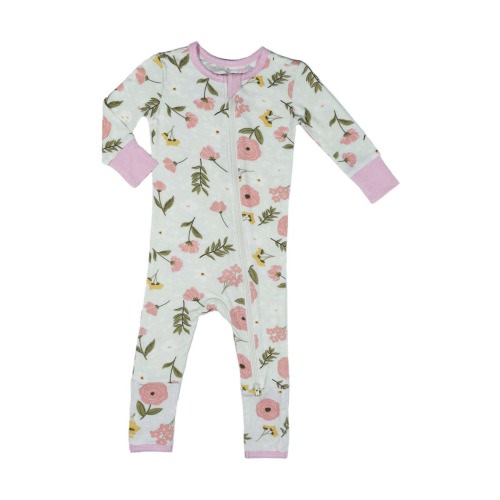 Convertible Romper Fitted Long Sleeve Pajama