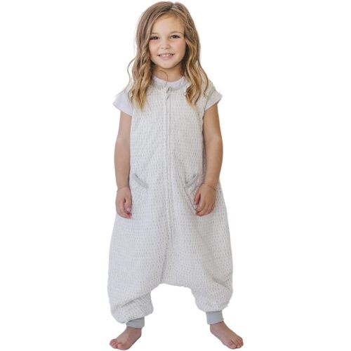 Tealbee Dreamsuit Toddler Sleep Sack with Feet – Walker Sleep Bag with Legs, Rayon made from Bamboo, Summer 0.8 TOG, 2-Way Zipper, 3T-4T - Dash
