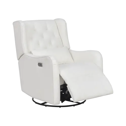 Ellie May Ivory Beige Polyester Fabric Glider,Reclining,Rocker,Swivel Rocker | Rooms to Go