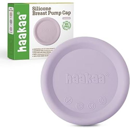 haakaa Manual Breast Pump Cap (Lavender) - Made of Premium Grade Silicone, Suitable for All haakaa Breast Pump