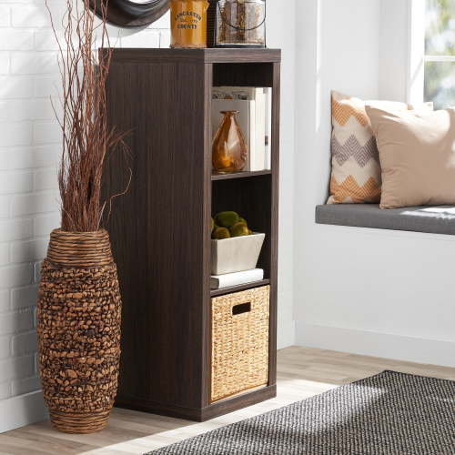 Better Homes & Gardens 3 Cube Storage Organizer, Tobacco Oak