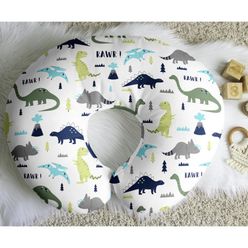 Sweet Jojo Designs Mod Dinosaur Blue and Green Dino Nursing Pillow Cover Case by Sweet Jojo Designs | Wayfair