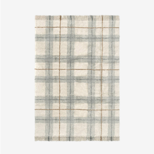 Tartan Blue Sage Washable Rug