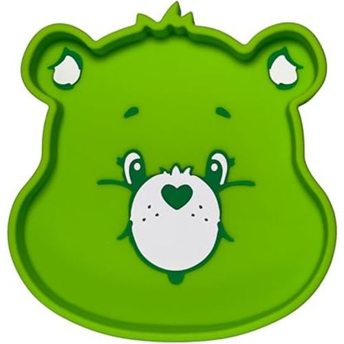Care Bears Good Luck Bear Silicone Suction Plate BPA-Free Food-Grade Silicone Baby Plate | Strong Suction for Babies & Toddlers | Dishwasher Safe | Baby-Led Weaning