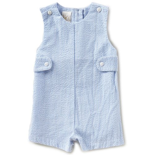 Petit Ami Baby Boys 3-24 Months Seersucker Jon Jon Shortalls