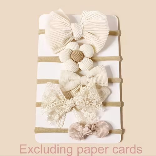 5pcs soft comfortable baby flower hair bands durable - Temu