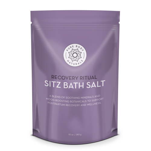 Sitz Bath Salt for Postpartum and Hemorrhoid Care, 10 oz by Pure Body Naturals