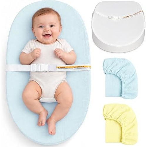 Muslin Baby Changing Pad Waterproof Lining with 2 Pack Covers