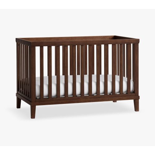 Leo Convertible Crib, Walnut Finish | Pottery Barn Kids