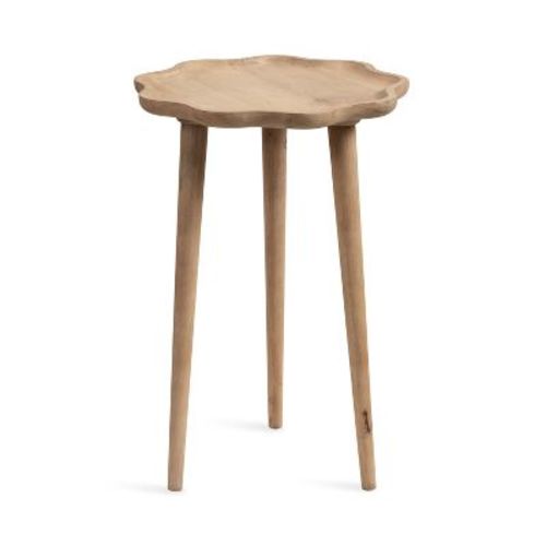Kate and Laurel Alezar Scallop Wood Side Table