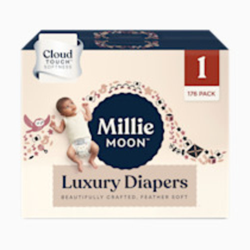 Millie Moon Luxury Diapers - Size 1, 176 Count