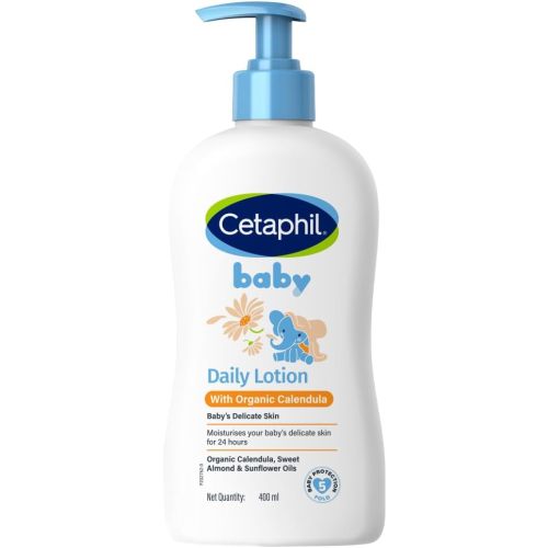 Baby Daily Lotion with Organic Calendula |Vitamin E | Sweet Almond & Sunflower Oils |13.5 Fl. Oz