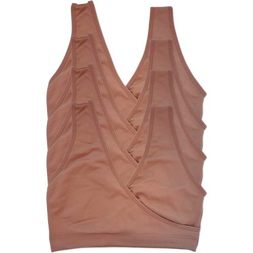 Caramel Cantina 4 Pack Nursing Maternity Women’s Sleep Comfort Bralette Bra - Medium - 4pk Caramel