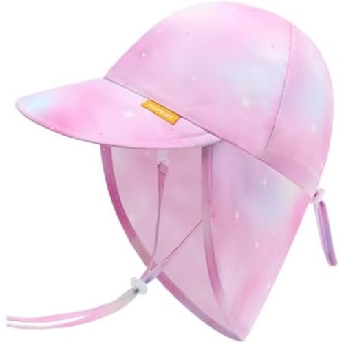 Duoyeree UPF 50+ Baby Sun Hat, Ear & Neck Protection for Toddlers