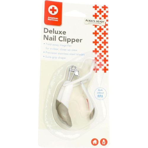 The First Years American Red Cross Deluxe Nail Clipper with Magnifier - 2 Count
