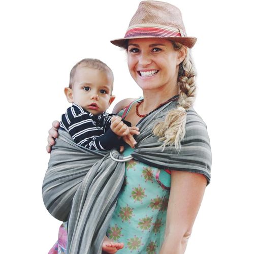 Hip Baby Wrap - Adjustable Baby Ring Sling & Infant Wrap Carrier for Newborns & Toddlers - Soft Cotton Baby Wrap for Babywearing - for Nursing and Infant Shower Gifts, 8-35 lbs - Rocky Mountain