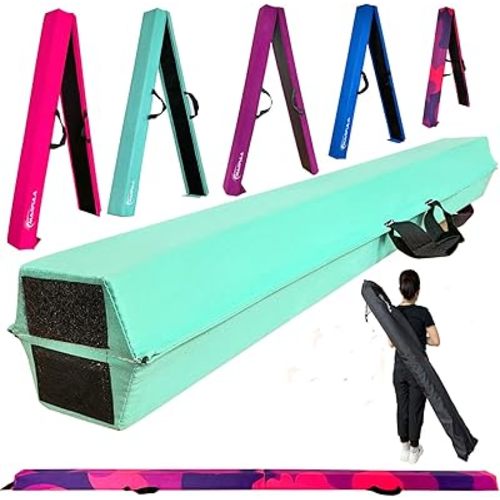 Marfula 6 FT / 8 FT / 9 FT Folding Gymnastics Beam Foam Balance Floor Beam