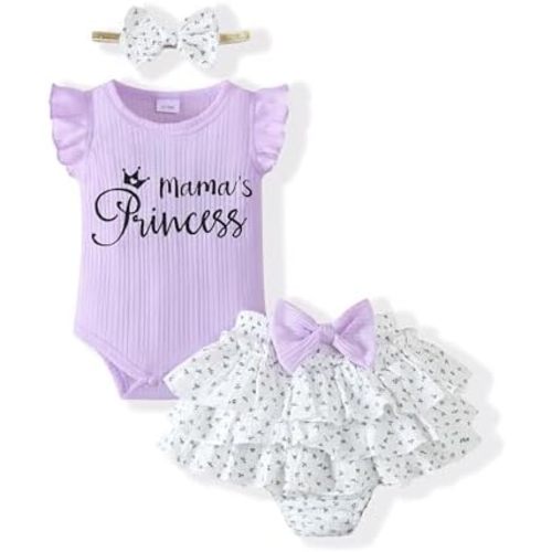 Mioglrie Newborn Infant Baby Girl Clothes Romper Shorts Set Floral Summer Outfits Cute Baby Clothes Girl