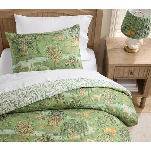 Morris & Co. Owl and Willow Organic Duvet & Shams | Pottery Barn Kids