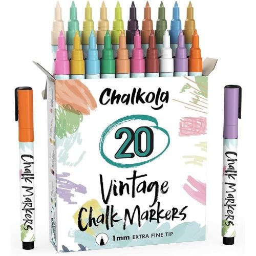 Extra Fine Tip Liquid Chalk Markers (1mm)