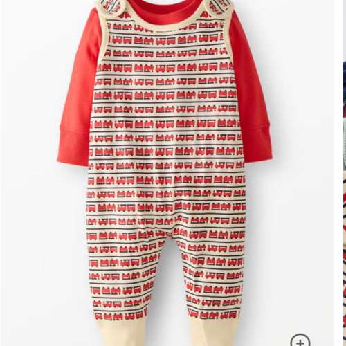 Baby Long Sleeve T-Shirt & Overalls Set | Hanna Andersson