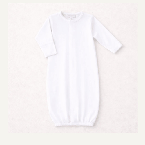 Unisex Baby White Converter Gown - Peruvian Pima Cotton Essentials – Magnolia Baby