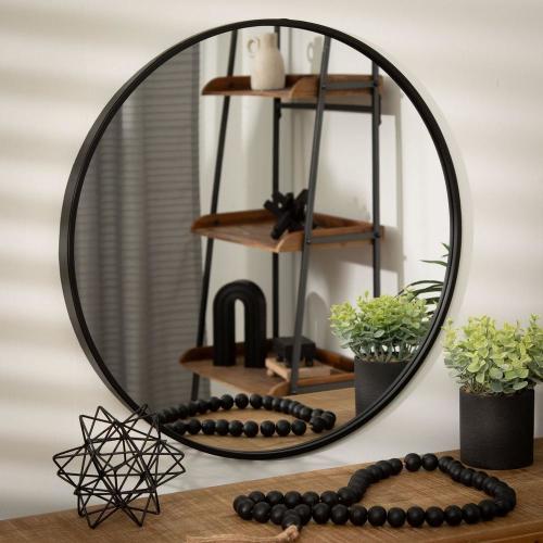 Modern Round Metal Wall Mirror