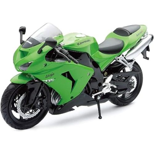 New-Ray 1:12 Motorcycle 2006 Kawasaki Zx-10R- Sport Bike, Green