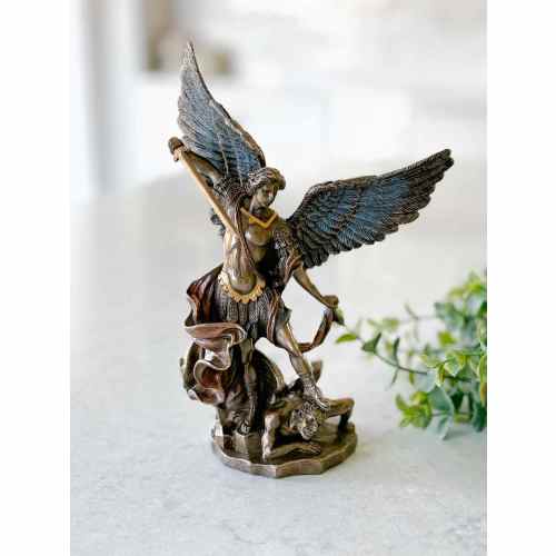 St. Michael the Archangel Statue - Bronze – House of Joppa