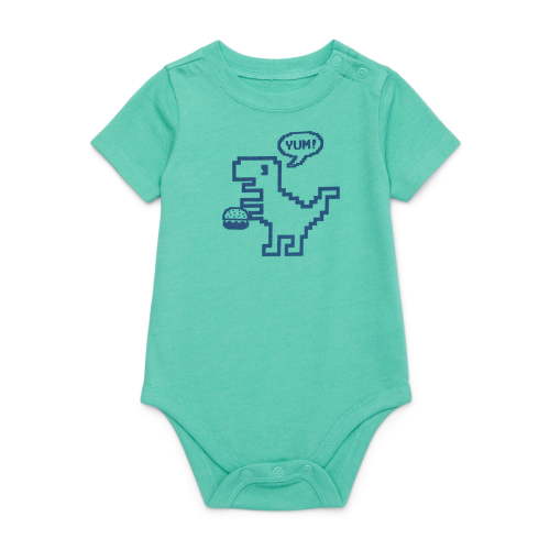 Garanimals Baby Boy Short Sleeve Jersey Graphic Bodysuit, Sizes 0-24 Months