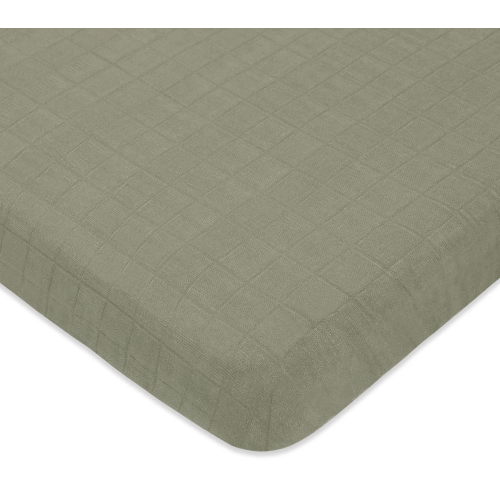 Mini Crib Sheet in GOTS Certified Organic Muslin Cotton
