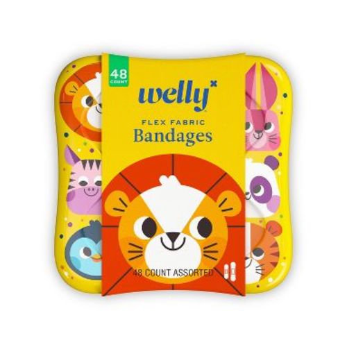 Welly Zoo Animals Flex Fabric Bandages - 48ct