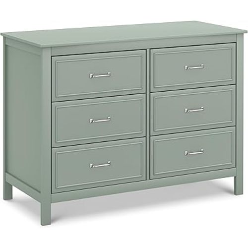 Davinci Charlie 6-Drawer Double Dresser in Light Sage, GREENGUARD Gold Certified