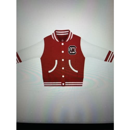 SOUTH CAROLINA GAMECOCKS GARNET INFANT VARSITY JACKET