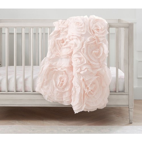 Monique Lhuillier Rosette Baby Quilt | Pottery Barn Kids