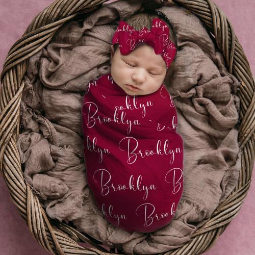 Personalized Baby Swaddle Blanket Set for Comfort & Love | BBBlanket001