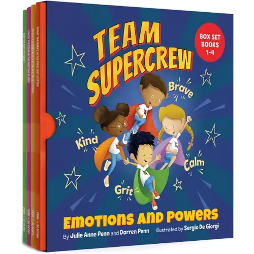 Team Supercrew - Emotions and Powers - 4 Book Box Set (books 1-4): Social Emotional Learning for Kids Ages 2 - 8 | CBT-Inspired Stories to Build Confidence and Manage Emotions
