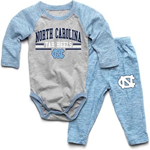 Wes and Willy Baby College Sports Fan Long Sleeve One Piece and Pant Set