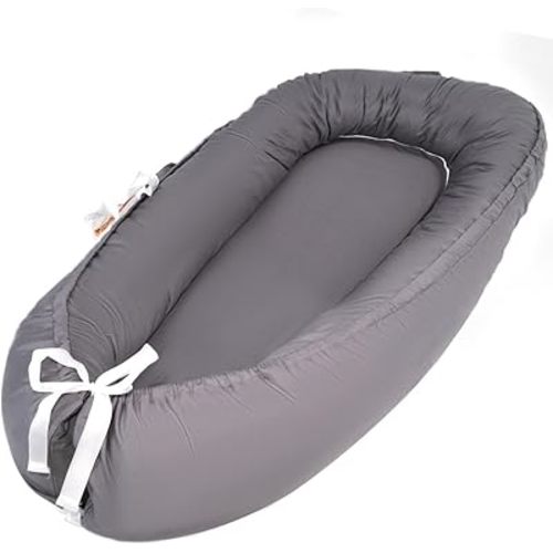 Baby Lounger for Newborn, Baby Lounger for 0-24 Months Babies, 100% Cotton Soft Breathable Baby Lounger Cover, Portable Baby Infant Lounger Babies Essentials Gifts