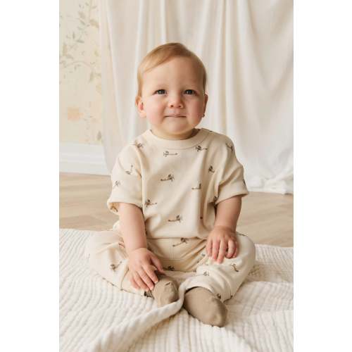 Pima Cotton Wesley Tee - Fly High Vanilla Cream