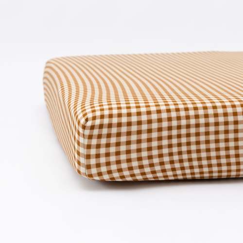 Caramel Small Gingham Crib Sheet – Brave Little Ones