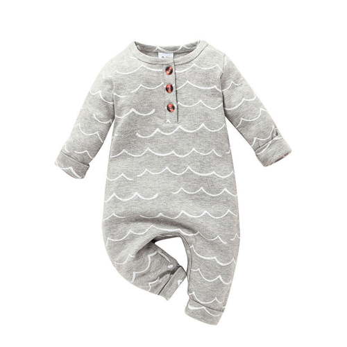 NOLDARES Baby Clothes Neutral Romper Outfit for Boy Girl Infant One-piece Jumpsuit Long Sleeve Bodysuit Fall Winter Outfit for Baby Boys and Girls(A,0-3 Months)