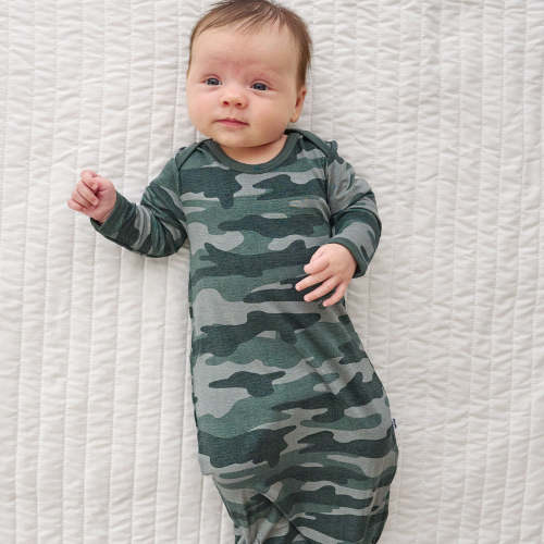 Vintage Camo Infant Gown - Little Sleepies