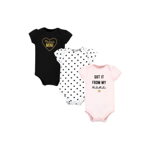 Cotton Bodysuits 3-Pack, 3-6M